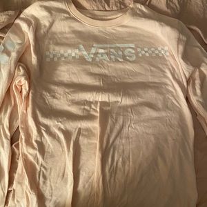 CUTE LIGHT PINK (L) LONG SLEEVE VANS SHIRT!!